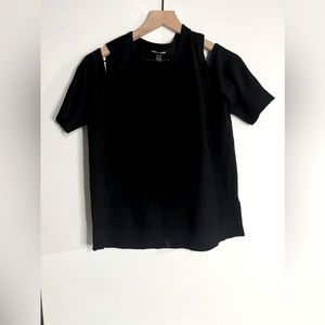 Black Open Shoulder Top Women’s M